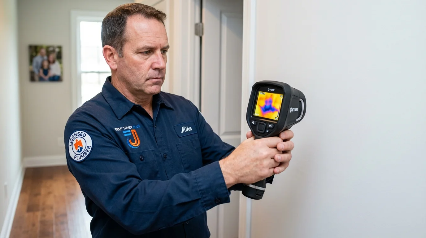 Thermal imaging leak detection by Johns Plumbing LLC in Webster Springs